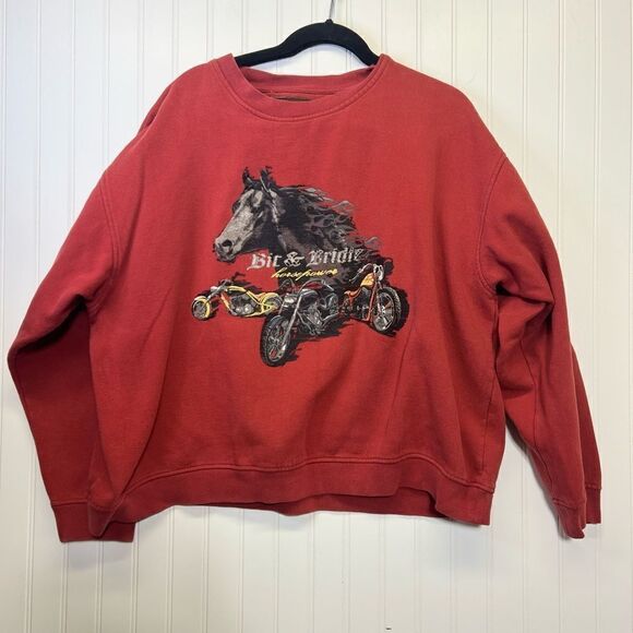 Bit & Bridle Sweatshirt Size 3xl Horsepower Horse Motorcycle - Picture 3 of 10